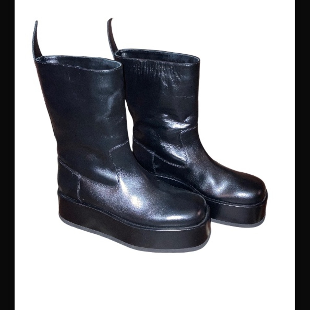 GIA BORGHINI RHW Rosie Short 23 Platform boot sz 38